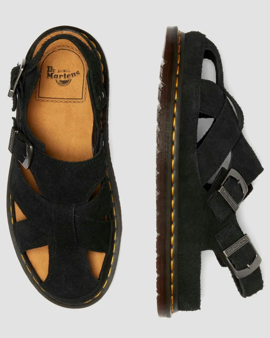 Dr. Martens Last Chance Styles|Last Chance Styles*Archive fisherman suede sandals in Black