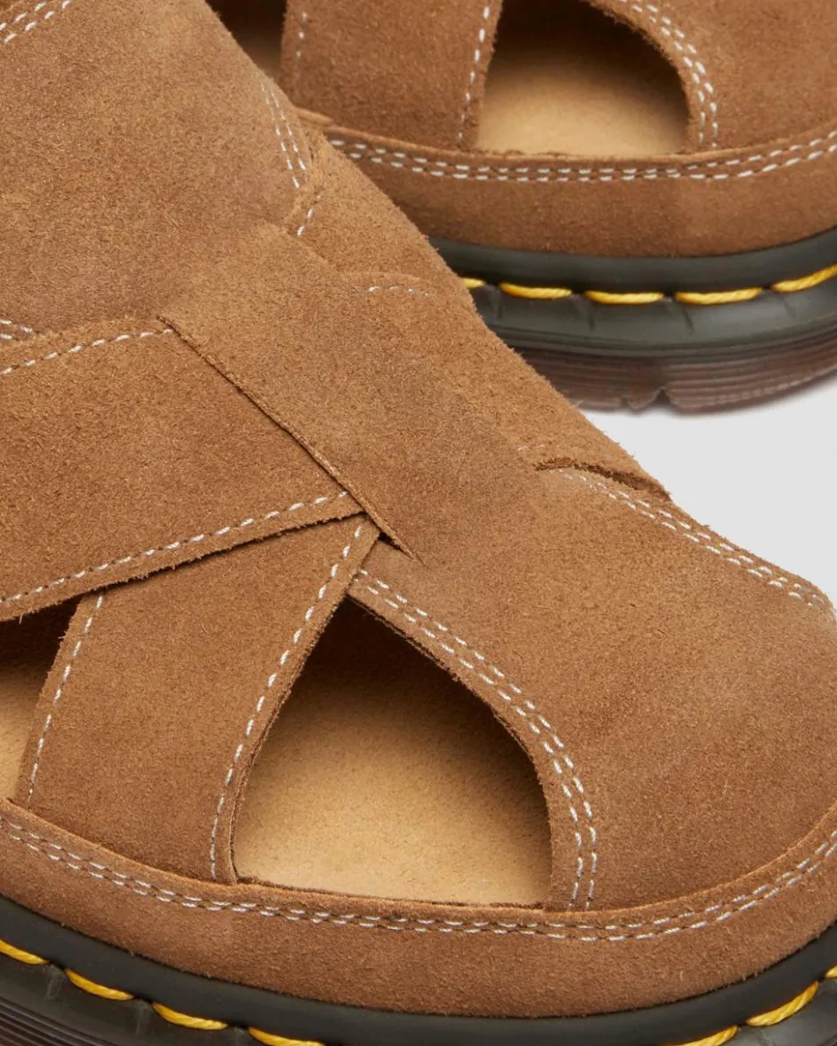 Dr. Martens Last Chance Styles|Last Chance Styles*Archive fisherman suede sandals in Natural Tan