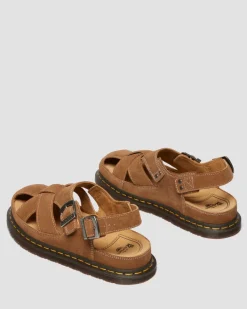 Dr. Martens Last Chance Styles|Last Chance Styles*Archive fisherman suede sandals in Natural Tan