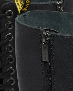 Dr. Martens Platform Boots|New And Featured*1B60 Bex Pisa Leather Knee High Boots in Black Black — Pisa