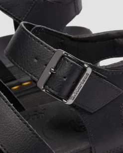 Dr. Martens Sandals|New And Featured*Blaire Athena leather strap sandals in Black BLACK — Athena