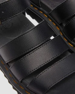 Dr. Martens Sandals|New And Featured*Blaire Athena leather strap sandals in Black BLACK — Athena