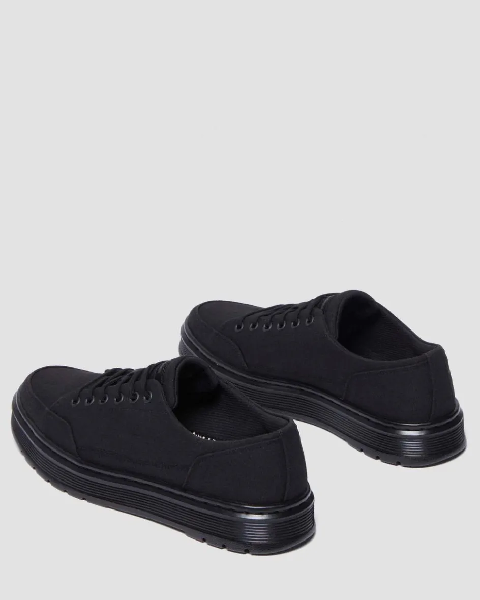 Dr. Martens Shoes|New And Featured*Brookline Canvas Casual Shoes in Black Canvas BLACK CANVAS — Canvas