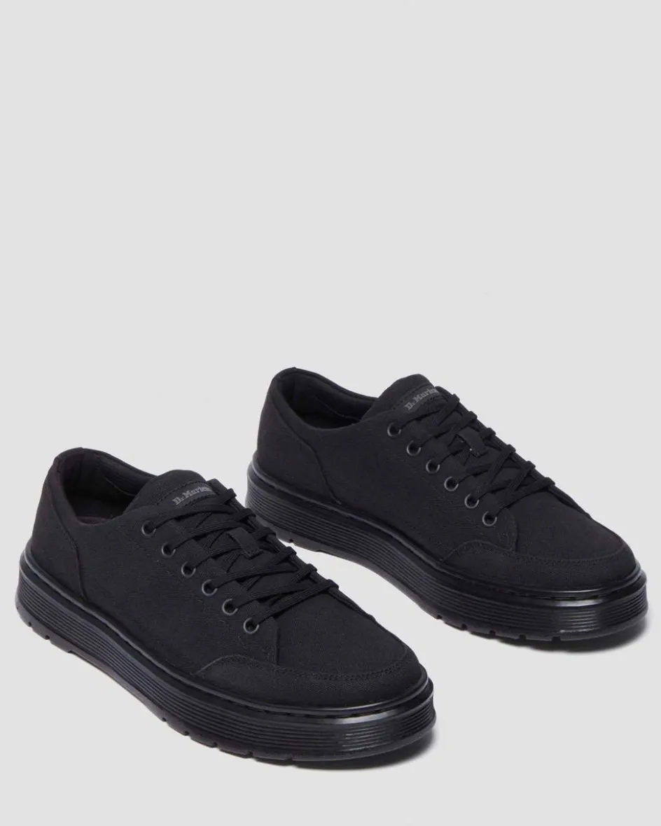 Dr. Martens Shoes|New And Featured*Brookline Canvas Casual Shoes in Black Canvas BLACK CANVAS — Canvas