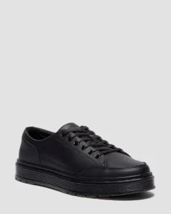 Dr. Martens Shoes|New And Featured*BROOKLINE 6-EYE NAPPA LEATHER SHOES in Black Black — Classic Nappa