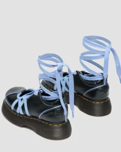 Dr. Martens Buzz: 90S-Inspired Chunky Soles|Shoes*Buzz Ballerina Gloss Leather Shoes in Black BLACK — Milled Gloss