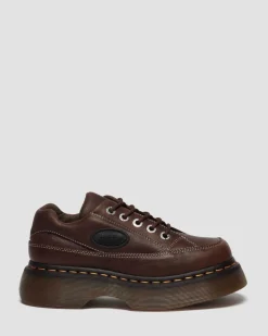 Dr. Martens Shoes|Platform Shoes*Buzz 5-eye Grizzly leather shoes in Dark Brown Dark Brown — Grizzly