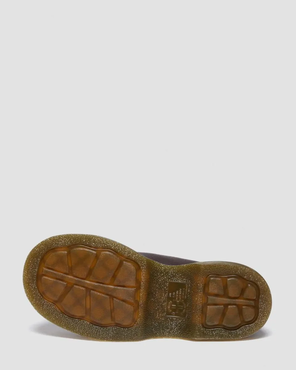 Dr. Martens Buzz: 90S-Inspired Chunky Soles|Brown & Tan Boots And Shoes*Buzz 8-Eye in Dark Brown Dark Brown — Grizzly