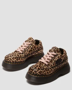 Dr. Martens Shoes|Platform Shoes*Buzz 5-eye leopard shoes in Light Tan