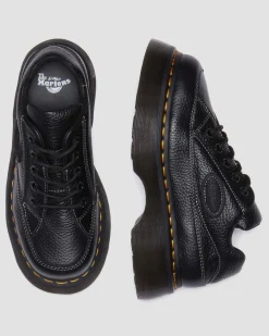 Dr. Martens Shoes|Platform Shoes*Buzz 5-eye Milled Nappa Leather Shoes in Black Milled Nappa BLACK MILLED NAPPA — Milled Nappa