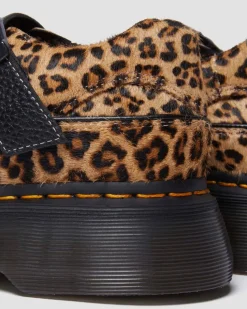 Dr. Martens Last Chance Styles*Buzz leopard Mary Jane shoes in Light Tan