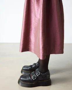 Dr. Martens Collaborations|Collaborations*Buzz Mary Jane Wednesday Shoes in Black Black — Nappa Lux