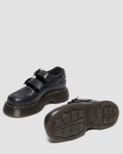 Dr. Martens Collaborations|Collaborations*Buzz Mary Jane Wednesday Shoes in Black Black — Nappa Lux