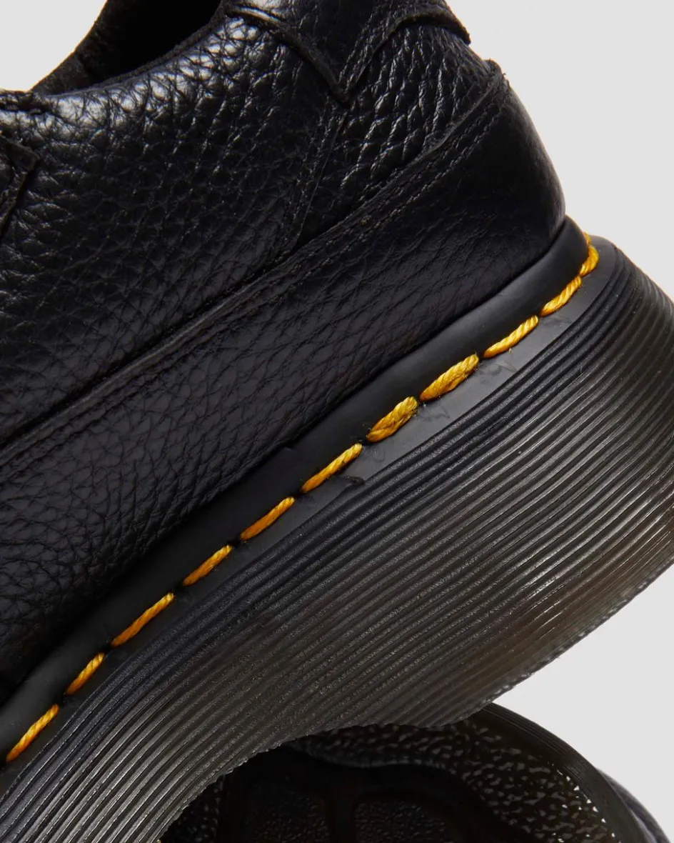Dr. Martens Last Chance Styles*Buzz milled nappa leather Mary Jane shoes in Black Milled Nappa BLACK MILLED NAPPA — Milled Nappa