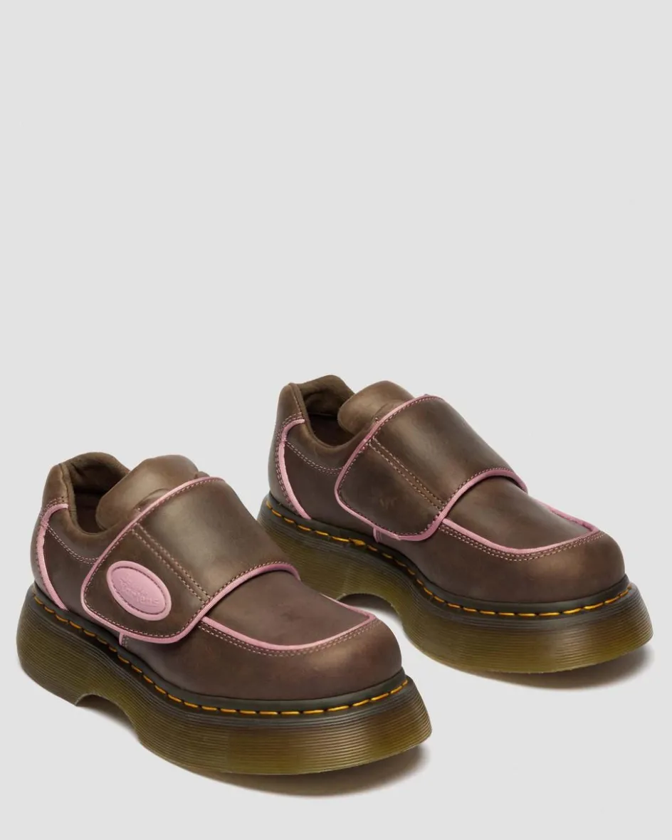 Dr. Martens Shoes|Platform Shoes*Buzz Strap Wyoming Shoes in Dark Brown Dark Brown — Wyoming