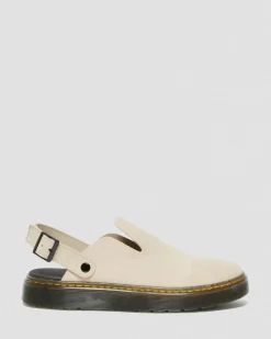 Dr. Martens Last Chance Styles|Last Chance Styles*Carlson Suede Casual Slingback Mules in Sand Sand — E.H.Suede