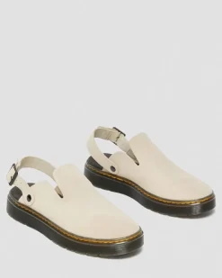 Dr. Martens Last Chance Styles|Last Chance Styles*Carlson Suede Casual Slingback Mules in Sand Sand — E.H.Suede