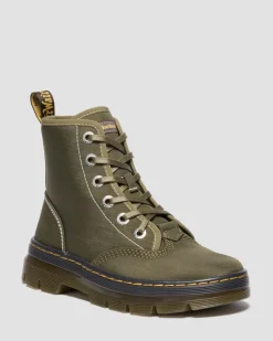 Dr. Martens Boots|Ankle Boots*Charlee Chukka Nylon Utility Boots in DMS OLIVE