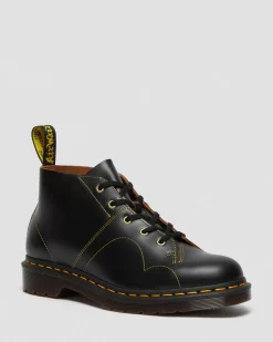 Dr. Martens Originals|Boots*Church Vintage Monkey Boots in Black Black — Vintage Smooth