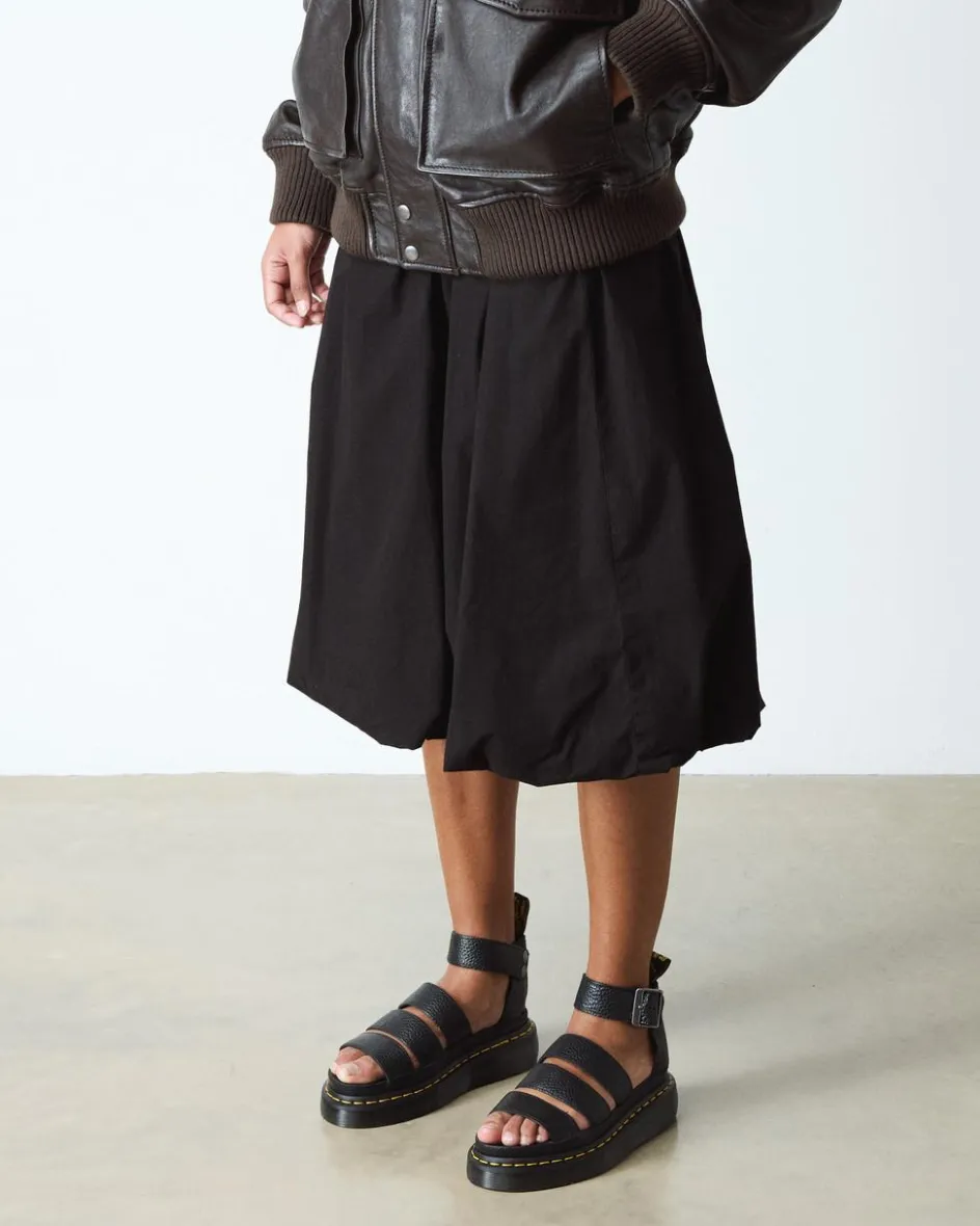 Dr. Martens Mother'S Day Gifts|Spring Sandals*Clarissa II Women's Leather Platform Sandals in Black Milled Nappa BLACK MILLED NAPPA — Milled Nappa
