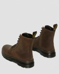 Dr. Martens Boots|Casual Boots*Combs Crazy Horse Leather Casual Boots in Brown Brown — Crazy Horse