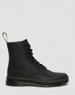 Dr. Martens Boots|Casual Boots*Combs Leather Casual Boots in Black Black — Wyoming