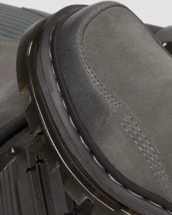 Dr. Martens Last Chance Styles*Corran Chelsea Waxy Suede Heeled Boots in Gunmetal Gunmetal — Waxy Suede Waterproof