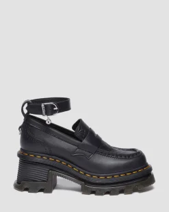 Dr. Martens Collaborations|Collaborations*CORRAN WEDNESDAY HEELED LOAFERS in Black Black — Wanama