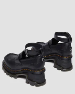 Dr. Martens Collaborations|Collaborations*CORRAN WEDNESDAY HEELED LOAFERS in Black Black — Wanama