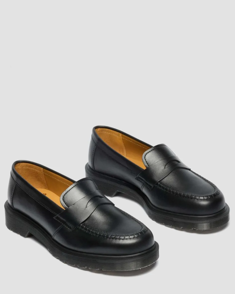Dr. Martens Shoes|New And Featured*Delapre Penny Loafers in Black Black — Classic Calf