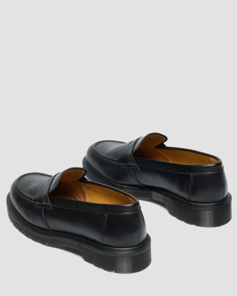 Dr. Martens Shoes|New And Featured*Delapre Penny Loafers in Black Black — Classic Calf