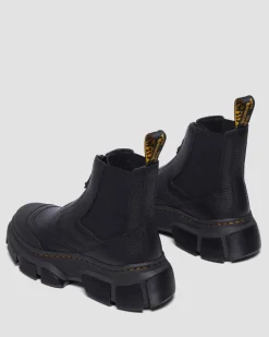 Dr. Martens Boots|Chelsea Boots*DMXL Zip Chelsea leather boots in Black Black — Lunar