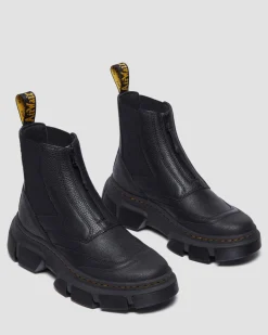 Dr. Martens Boots|Chelsea Boots*DMXL Zip Chelsea leather boots in Black Black — Lunar