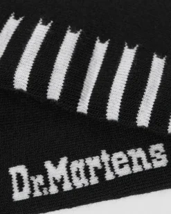 Dr. Martens Accessories|Accessories*Double Doc Cotton Blend Socks in Black Black+White — Cotton Blend