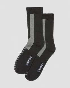 Dr. Martens Accessories|Accessories*Double Doc Cotton Blend Socks in Charcoal Charcoal — Cotton Blend