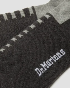 Dr. Martens Accessories|Accessories*Double Doc Cotton Blend Socks in Charcoal Charcoal — Cotton Blend