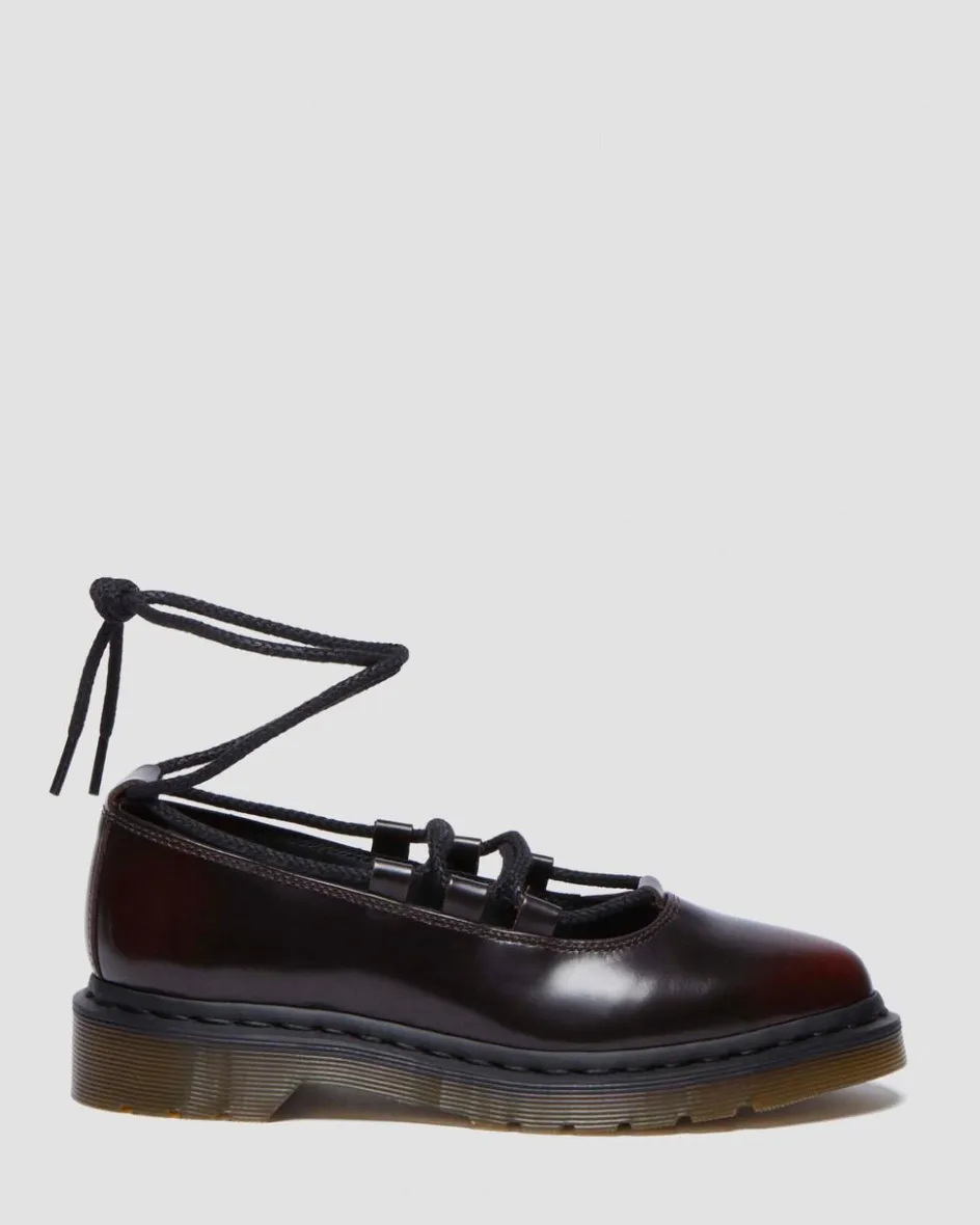 Dr. Martens Shoes*Elphie II leather ballet flats in Cherry Red Arcadia Cherry Red Arcadia — Arcadia