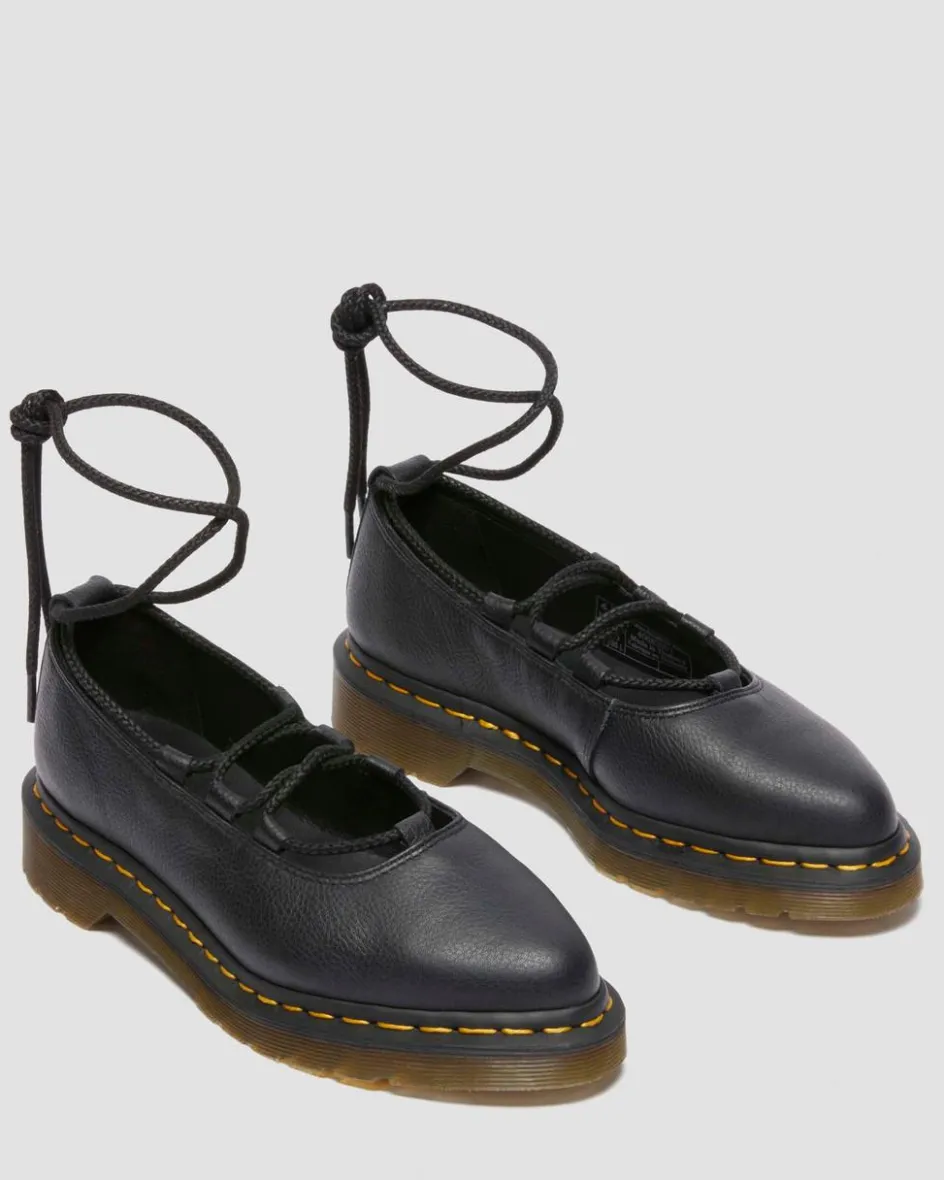 Dr. Martens Mother'S Day Gifts|Shoes*Elphie II Virginia leather ballet flats in Black Black — Virginia