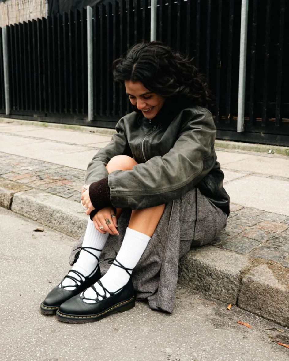 Dr. Martens Mother'S Day Gifts|Shoes*Elphie II Virginia leather ballet flats in Black Black — Virginia