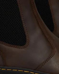 Dr. Martens Boots|Chelsea Boots*Embury Crazy Horse Leather Casual Boots in Brown Brown — Crazy Horse