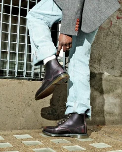 Dr. Martens Last Chance Styles*Emmeline Arcadia Lace Up Boots in Cherry Red Arcadia Cherry Red Arcadia — Arcadia