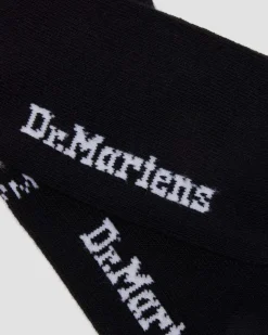 Dr. Martens Last Chance Styles|Last Chance Styles*FAUX FUR ORGANIC COTTON BLEND SOCKS in Black Black+White — Organic Cotton Blend