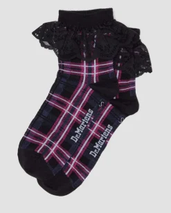 Dr. Martens Last Chance Styles|Last Chance Styles*Frill Organic Cotton Blend Socks in Pink Multi PINK MULTI — Organic Cotton Blend