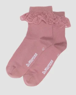 Dr. Martens Socks|New And Featured*Frill Organic Cotton Blend Socks in Dusty Rose Dusty Rose — Organic Cotton Blend
