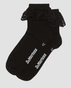 Dr. Martens Accessories|Accessories*Frill Organic Cotton Socks in Black Black — Organic Cotton Blend