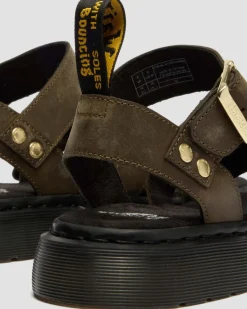 Dr. Martens Sandals|New And Featured*Gryphon Leather Gladiator Sandals in Olive Olive — Wyoming