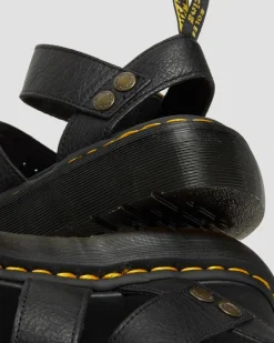 Dr. Martens Mother'S Day Gifts|Spring Sandals*Gryphon Pisa Leather Platform Sandals in Black Black — Pisa