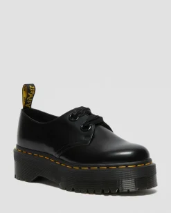 Dr. Martens Mother'S Day Gifts|Shoes*Holly Women's Leather Platform Shoes in Black Buttero BLACK BUTTERO — Buttero