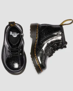 Dr. Martens Infant & 0-1 Years*INFANT 1460 GLITTER PATENT LEATHER BOOTS Nebula Glitter