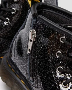Dr. Martens Infant & 0-1 Years*INFANT 1460 GLITTER PATENT LEATHER BOOTS Nebula Glitter